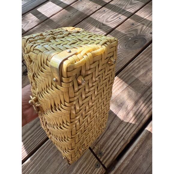 Vintage Peck & Peck Fifth Avenue New York Wicker Purse - Picture 5 of 8